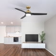 thumbnail image 5 of Luxe Gold 52 Inch 3 Blade Indoor Ceiling Fan, Ideal for Bedrooms and Living Rooms, Quiet DC Motor, LED Light with Remote, Eleve Comfort, 5 of 11