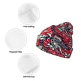 thumbnail image 3 of Susaid Rooster Head Print Winter Beanie for Men Women, Lined Beanie Soft Warm Knit Hat Ski Cuffed Cap, 3 of 6