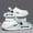 White, variant on Men's EVA Clogs New Summer Thick Sole New Design Beach Sandals Men's Sports Outdoor Couple Unisex Driving Wear- Slippers Color-blocking Thick Sole EVA Clogs