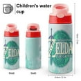 thumbnail image 2 of Logo The Legend of Zelda Tears Kid's Insulated Water Bottle With Straw Vacuum Stainless Steel Cup Leak-Proof Toddler Thermoses Water Cup For Children, 2 of 8
