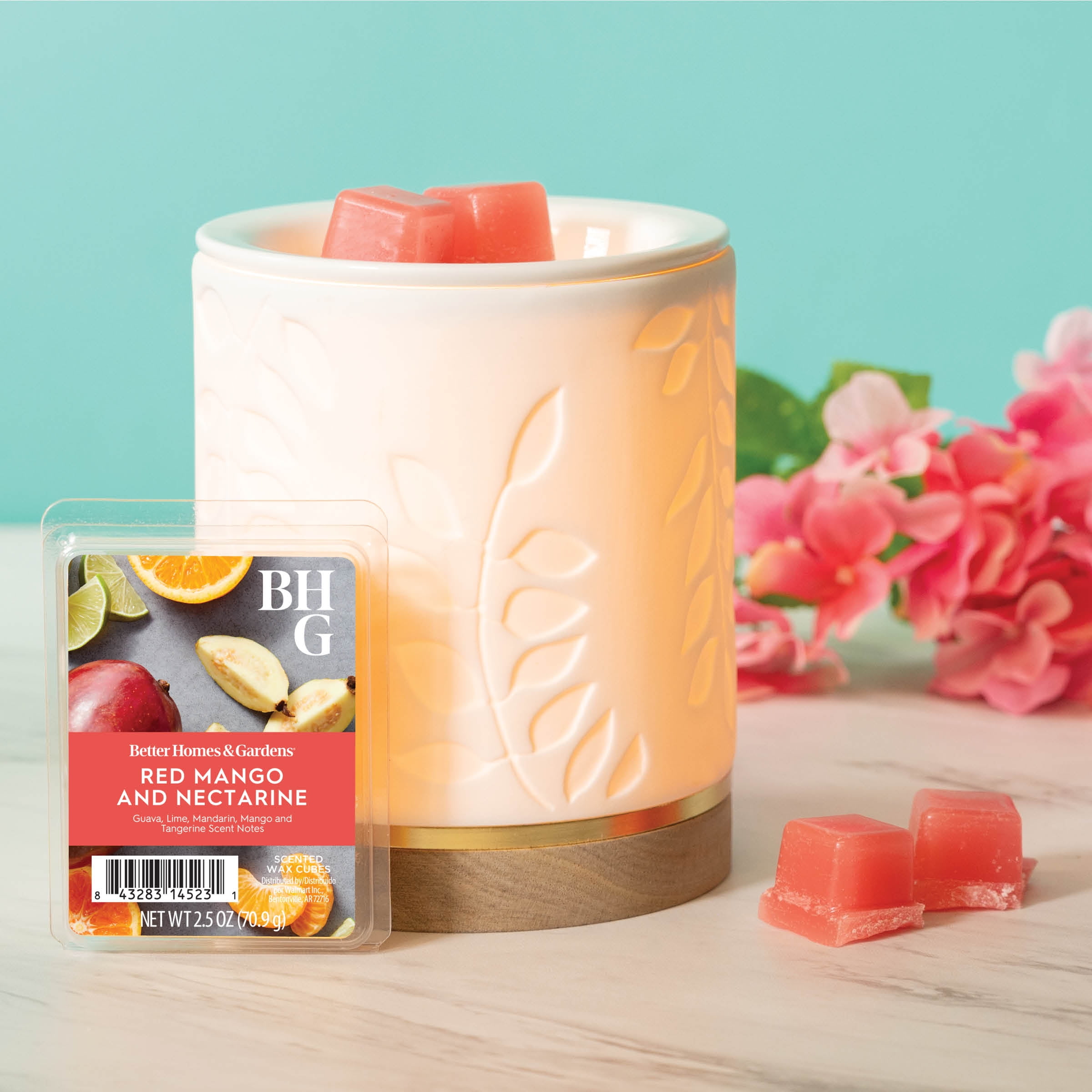 (5 pack) Better Homes & Gardens Red Mango & Nectarine Scented Wax Melts, 2.5 oz, 1-Pack