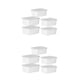 thumbnail image 2 of Contenedor de almacenamiento de alimentos Naiovety apilable plástico grado alimenticio Blanco lechoso 5 piezas 2 piezas, 2 of 6