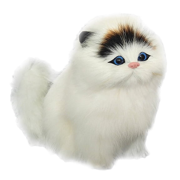 Interactive Toy Cat with Realistic Sounds Adorable Lifelike Stuffed Animal Soft Cuddly Companion for Children