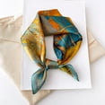 thumbnail image 2 of UJNDER Women's Scarf Silk Small Square Printed for Neck Wrap Yellow One Size, 2 of 3