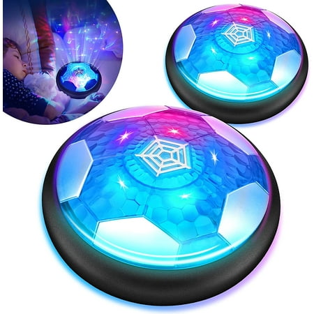 

Tutuviw Kids Toys Hover Soccer Ball Indoor Games Rechargeable Floating Air Soccer with LED Light Best Christmas Gifts for 3 4 5 6 7 8-12 Year Old Boys Girls(Set of 4 Black)