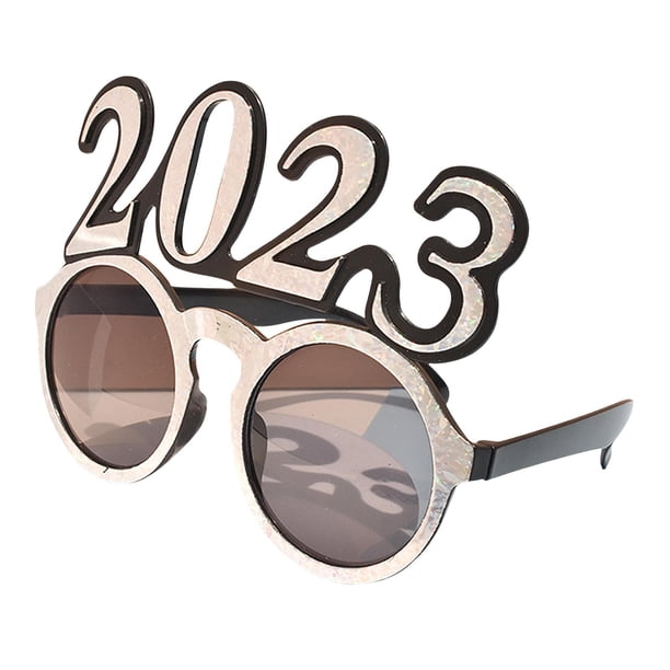 Gafas divertidas para celebrar el Año Nuevo 2023 con fotos, suministros para fiestas para adultos y niños. Argén