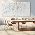 thumbnail image 5 of AEFER Oil Painting Art Wall Decor Pictures for Living Room Big Wall Artwork White Painting Modern Abstract Wall Decor Bedroom Office Unframe: 12x18inch(30x45cm), 5 of 6