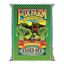 FoxFarm Raised Bed Planting Mix, 1.5cu ft - All-Purpose Garden Soil with Earthworm Castings & Oyster Shell - Ready-to-Use Blend for Vegetables, Flowers, Fruits & Herbs
