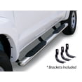 thumbnail image 4 of Go Rhino Nerf Bar 684439987PS OEM Xtreme; With Step Pads; 4 Inch Oval Straight; Polished; Stainless Steel; With Welded End Caps; Rocker Panel Mount, 4 of 4