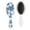 White-860, variant on Boho Hair Brush, Tropical Floral Detangler Paddle Brush with Vibrant Hawaiian Design, Soft Bristle Comb for All Hair Types, Gift Idea for Women Men Kids