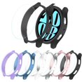 thumbnail image 1 of KOMI 6 Pack Compatible for Samsung Galaxy Watch 6 Case with Tempered Glass Screen Protector, Hard PC Bumper (40mm 6-Pack), 1 of 5
