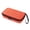 Orange outside, variant on Microphone Storage Case Double Mic Carrying Case Hard Shell Scratchproof Box with Pocket
