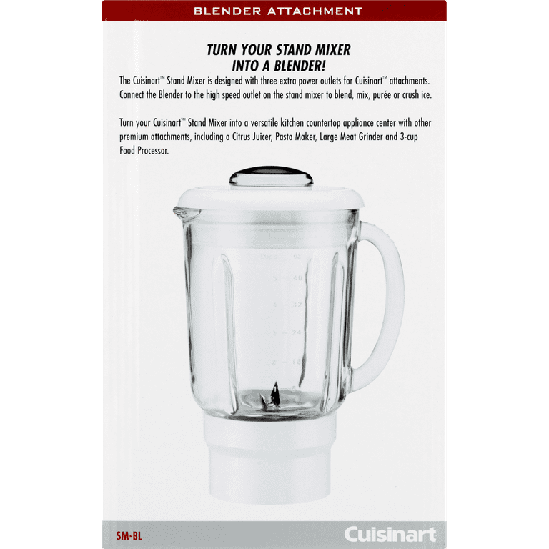 Cuisinart Blender Attachment for Cuisinart Stand Mixer, White:  Mixer Accessories: Home & Kitchen