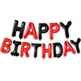 thumbnail image 1 of Black and Red Banner Balloons - 16 Inch, Sign Balloons Letters for Party, 1 of 6