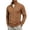 a01Khaki, variant on LODIENY Men Full Zip Sweater Casual Mock Neck Ribbed Knit Sweaters Slim Fit Long Sleeve Fashion Fall Winter Tops Khaki XL