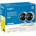 thumbnail image 2 of TP-Link Tapo 2K QHD Security Camera, 2-Pack, Indoor/Outdoor, 2024 PCMag Editor's Choice, Color Night Vision, , Invisible IR Mode, SD Storage -  Refurbished (Good), 2 of 6