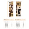 thumbnail image 5 of Vintage Coffee Blackout Curtains 39 Inches Length, Farmhouse Retro Art Coffee Beans Window Treatment Thermal Insulated Drapes for Bedroom Living Room 2 Panels 55x39 Inches, 5 of 5