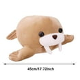 thumbnail image 2 of Walrus Plush Toy Stuffed Pillow Figurine Toys Creative Stuffed Animal Dolls for Valentine Home Decoration, 2 of 7