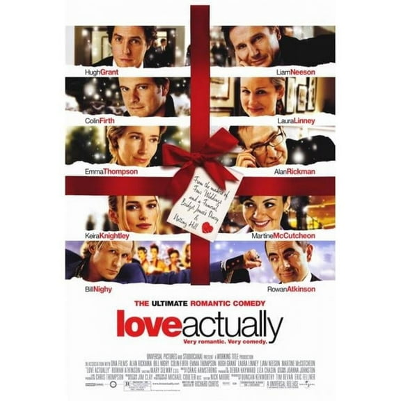 Pop Culture Graphics MOVCF3201 Love Actually Movie Poster Print, 27 x 40