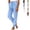 Blue, variant on Clossjun Cotton Linen Pants for Women Loose Fit Daily Wear Summer Fall Sweatpants Casual Soft Lightweight Trousers L