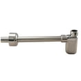 thumbnail image 4 of Westbrass Console Sink Trim Kit with European flat trap, Bullnose Lines and IPS Lever Handle Angle Stops, Polished Chrome, 4 of 13