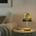 thumbnail image 2 of Yayeee Mini Table Lamp 11.8" Dimmable with Fabric Shade 3 Color Temperatures, Pine Tree Rainbow, 2 of 7