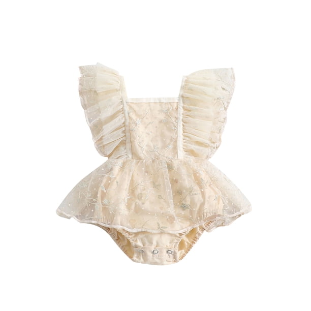 Lace and Denim Boho Baby Set