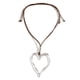 thumbnail image 4 of Collares de Corazón Bayetss para Mujer, Hermoso Collar Vintage Ajustable con Colgante de Amor Grande y Cadena de Cuerda de Cuero., 4 of 4