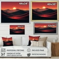 thumbnail image 4 of Designart "Martian Sunrise Desert Horizon IV" Landscapes Framed Wall Art Decor - Global Orange Desert Entryway Framed Wall Art, 4 of 6