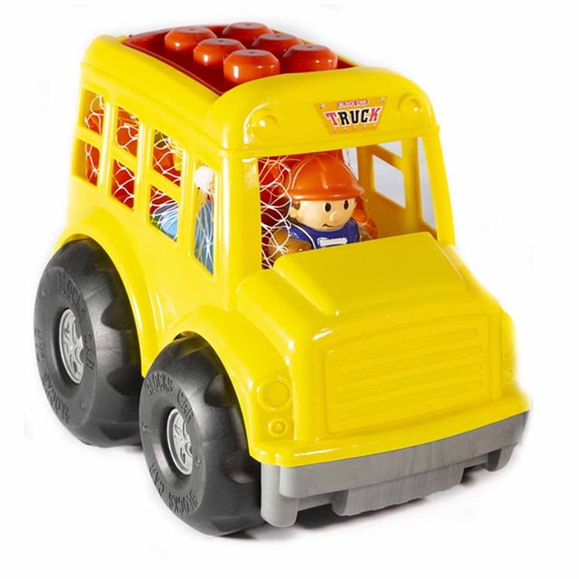 Camión de Juguete Escolar LUP TOYS Cubos Grandes de Blocks JT181