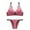 Hot Pink, variant on Pajamas for Women Underwear Rhinestone Shoulder Straps Steel Ring Gathers Big Breasts To Make Them Look Smaller Bra and Panties Set Yellow L