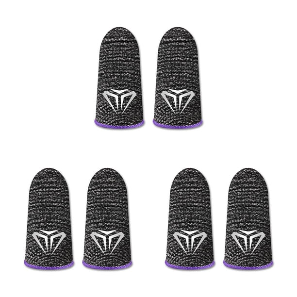 sweethay Juego de 10 piezas, mangas para los dedos, guantes sensibles para pantalla táctil, 24 pines, cubiertas portátiles antihuellas dactilares, Type1 NO1