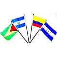 thumbnail image 6 of CENTRAL and SOUTH AMERICA WORLD FLAG SET with BASE--20 Polyester 4"x6" Flags, One Flag for Each Country in Latin America Flag Centerpiece, 4x6 Miniature Desk & Table Flags, Small Mini Stick Flags NO, 6 of 7