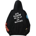 thumbnail image 2 of XINQIHANG Men's Hoodie Hip Hop Pullover Sweaters for Teenagers, 2 of 3