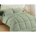 thumbnail image 2 of 1 Piece New Fluffy Pattern Comforter, 800 TC, 100% Egyptian Cotton, Super King Size Light Sage Solid, 2 of 6