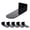 Black Color, variant on WINDLAND 6pcs Floating Shoe Shelves Acrylic Wall Mounted Shoe Display Shelf for Sneaker Basketball Footable Shoes Collectible Rack Home Decor