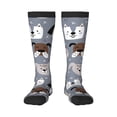 thumbnail image 1 of Balery Cute Dog Faces Calcetines novedosos Calcetines deportivos Calcetines hasta la rodilla Calcetines de algodón Calcetines originales y geniales, 1 of 6
