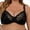 Black, variant on LIUYUNNN Women's Double Lace Plus Size Bra Medium Support Sports Bras for Women, Size 110D