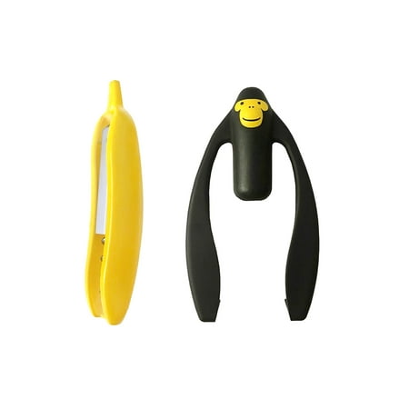 

Kikkerland Monkey Wine Stopper & Banana Corkscrew Bar Tool Set - Waiter s Friend Cork Puller Foil Cutter