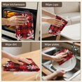 thumbnail image 5 of 4 Pcs Funny Kitchen Towels,Red and Black Christmas Snowflake Pattern Microfiber Dish Towels,Kitchen Tea Towels,Kitchen Towel Set (18" X 26"), 5 of 7
