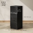 thumbnail image 3 of HOMCOM 3 Drawer File Cabinet with Lock Filing Cabinet for A4 Letter Black, 3 of 10