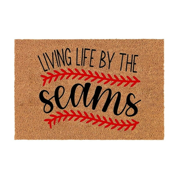 BIZHUA Baseball Fun Home Door Mat Rug 60*40Cm Anti Slip Dirty Door Rug Entrance Front Door Outdoor Entrance Porch Mat Anti Slip Polyester, 1X Doormat
