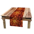thumbnail image 1 of Abstract Table Runner, Surreal Floral Pattern with Swirls Curves Foliage Design with Warm Colors, Dining Room Kitchen Rectangular Runner, 3 Sizes, by Ambesonne, 1 of 2