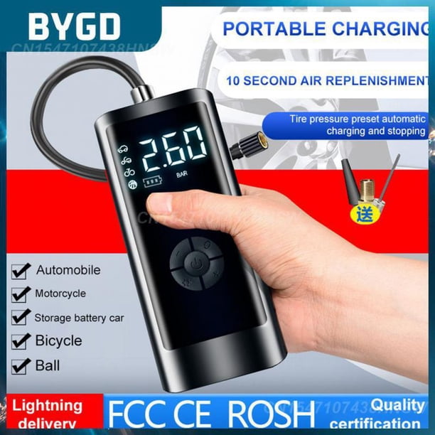 Multifunctional Digital Inflatable Pump Electric Wireless Portable With Digital Display Tire Inflator Pump Wireless Smartwireless digitalUnited States He Qiyong unisex