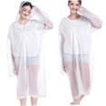 thumbnail image 4 of BESTYASH 2Ud Adulto Rain Poncho Transparente Y Portátil Con Puños Elásticos Para Excursiones Y Camping, 4 of 8
