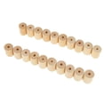 thumbnail image 1 of 20 Piezas de Cilindro de Madera Maciza Natural, Tubo Sin Terminar, Juguete Artesanal de , 20x30mm Gloria Bloque de cilindros de madera, 1 of 7