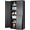 Black, variant on SISESOL Wide & Deep Metal Storage Cabinet with 6 Shelves,72" Tall Red Garage Storage Cabinet with Lock,Metal Cabinets with Locking Doors,Lockable Steel Cabinets for Home,Office,Shop,Garage,72x36x18
