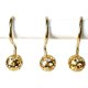 thumbnail image 2 of Ganchos para cortina de ducha dorados, juego de 12 ganchos decorativos de latón para cortina de ducha, anillos para colgar cortinas de baño a prueba de óxido de metal brillante con diseño, 2 of 7