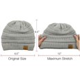thumbnail image 2 of Zando Kids Beanie Hat Warm Toddler Beanies Soft Beanie for Boys Girls & Black White & Black 6-36 Months, 2 of 4