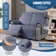 thumbnail image 2 of Funda reclinable TAOCOCO impermeable reversible para 2 plazas, color gris, 2 of 8